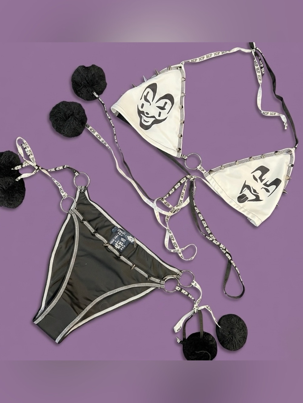 Dolls Kill x Insane Clown Posse - Icp Down With The Clown Bikini Set